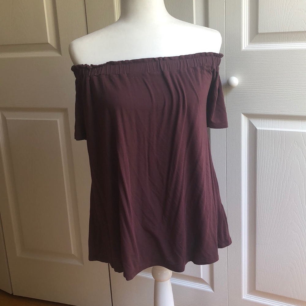 Off the shoulder tunic top.